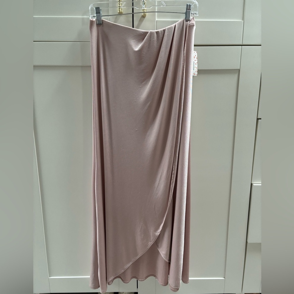 Free people smoke & mirrors faux wrap skirt